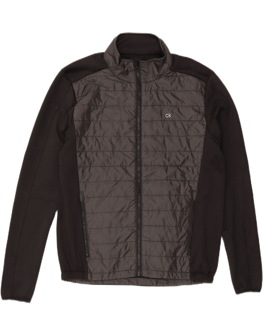 Calvin Klein Veste de survêtement pour homme en nylon noir Taille L