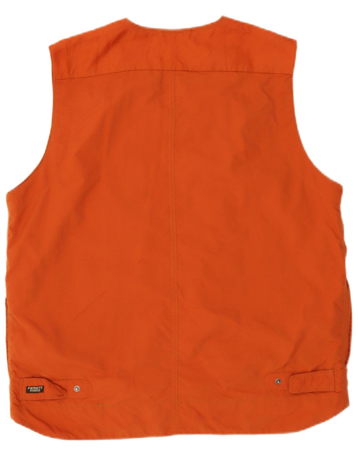 Giani Feroti Gilet utilitaire pour homme UK 38 Orange moyen Polyamide