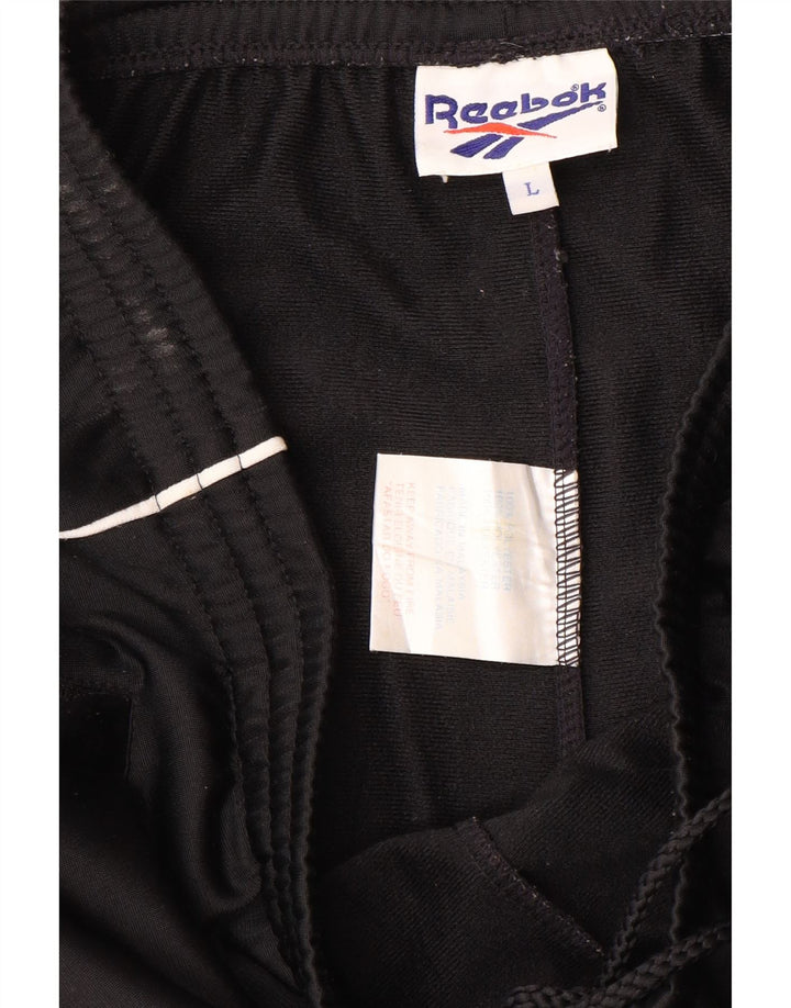 Reebok Pantalon de Survêtement Homme Joggers Large Noir Polyester