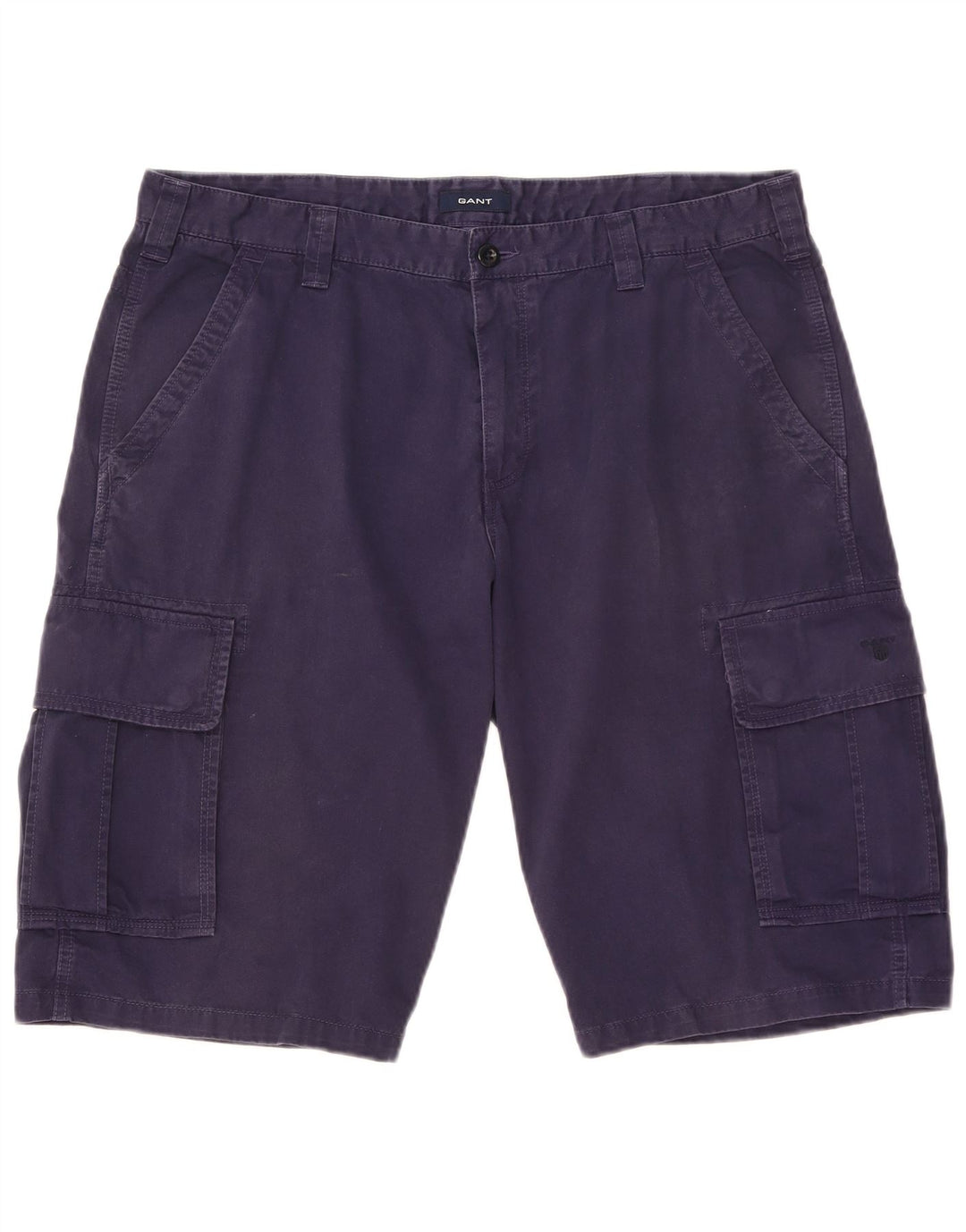 Gant Short Cargo Homme W38 XL Bleu Marine Coton
