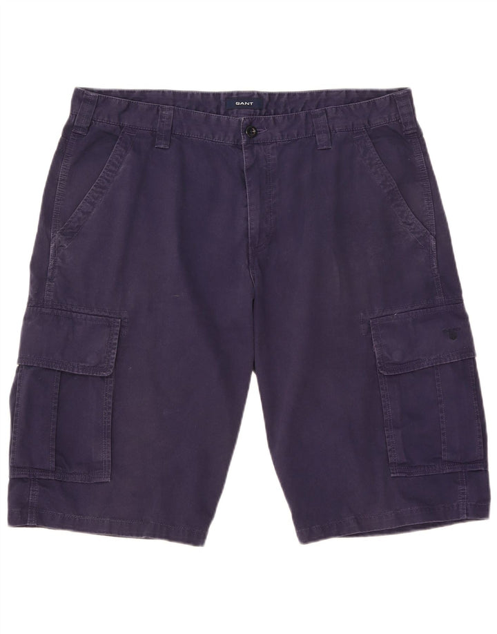 Gant Short Cargo Homme W38 XL Bleu Marine Coton