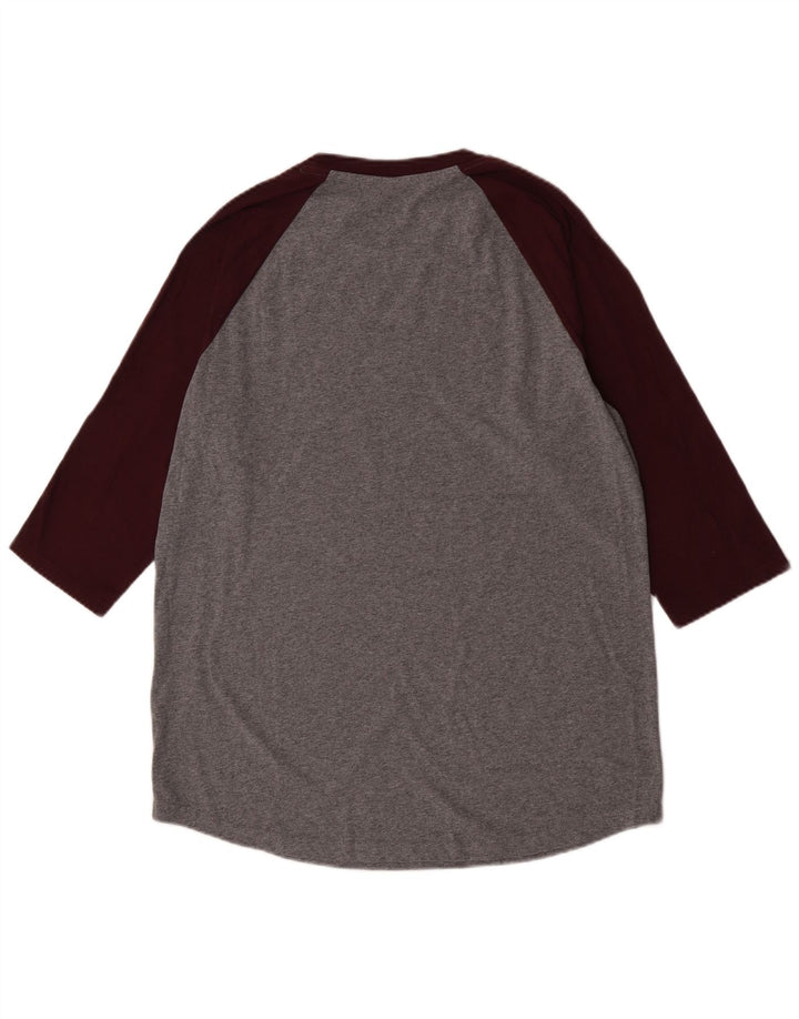 Vans Haut graphique à manches 3/4 pour homme en coton moucheté gris grand