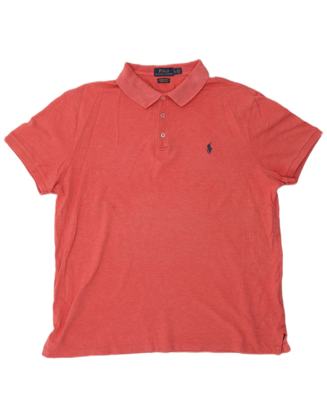 POLO RALPH LAUREN Polo Slim Fit personnalisé pour homme XL en coton rouge