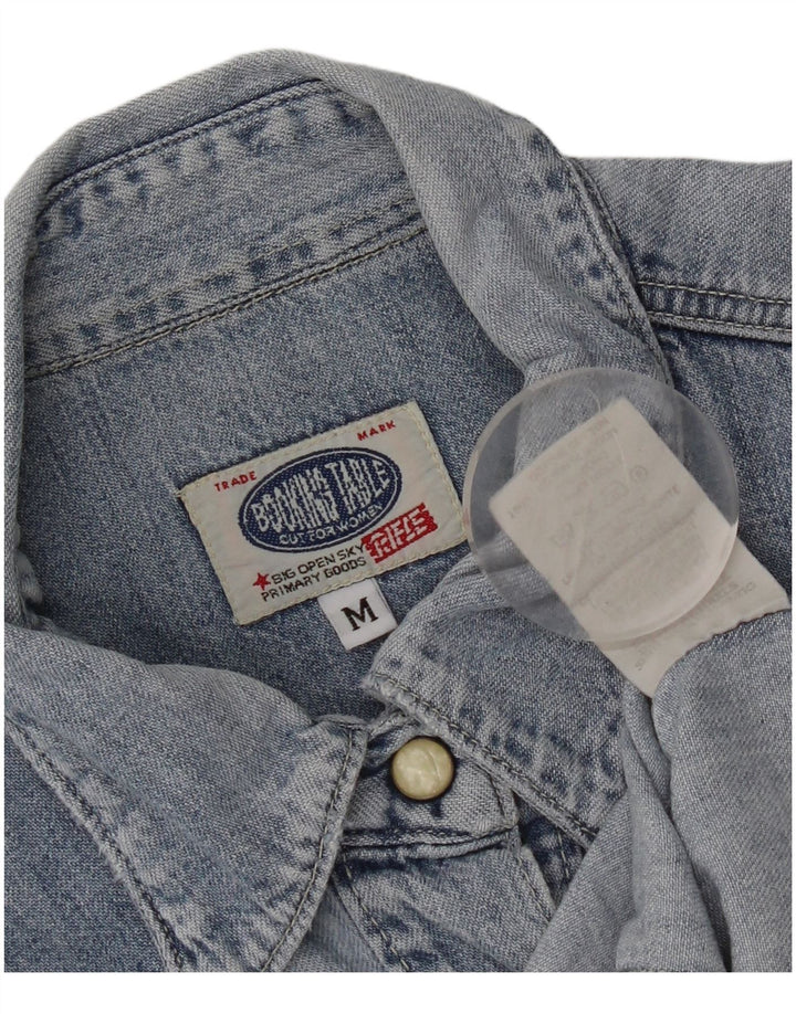 Rifle Chemise en jean coupe régulière pour femme UK 12 Bleu moyen Coton