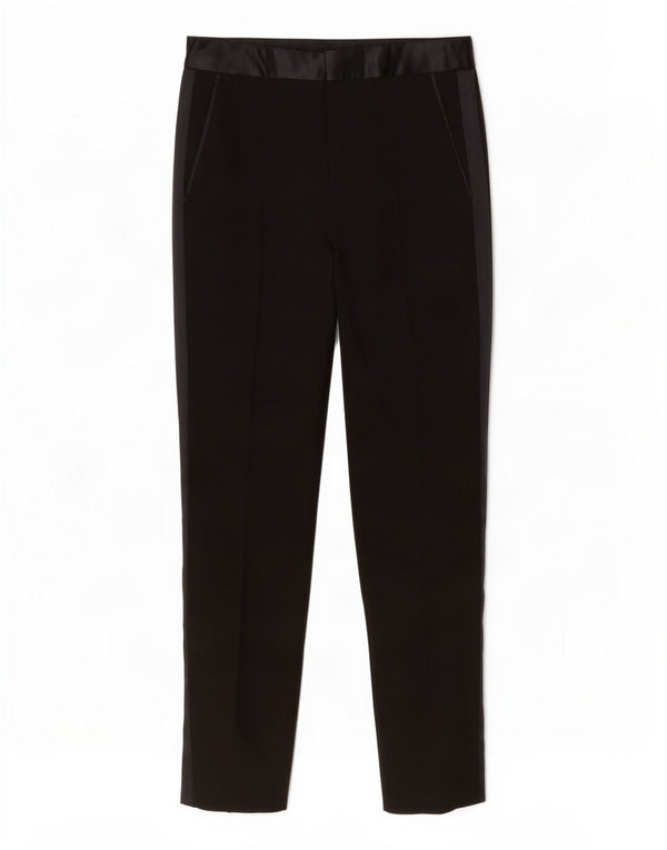 Pantalon de costume fuselé Zara Femme Petit W26 L27 Noir Polyester