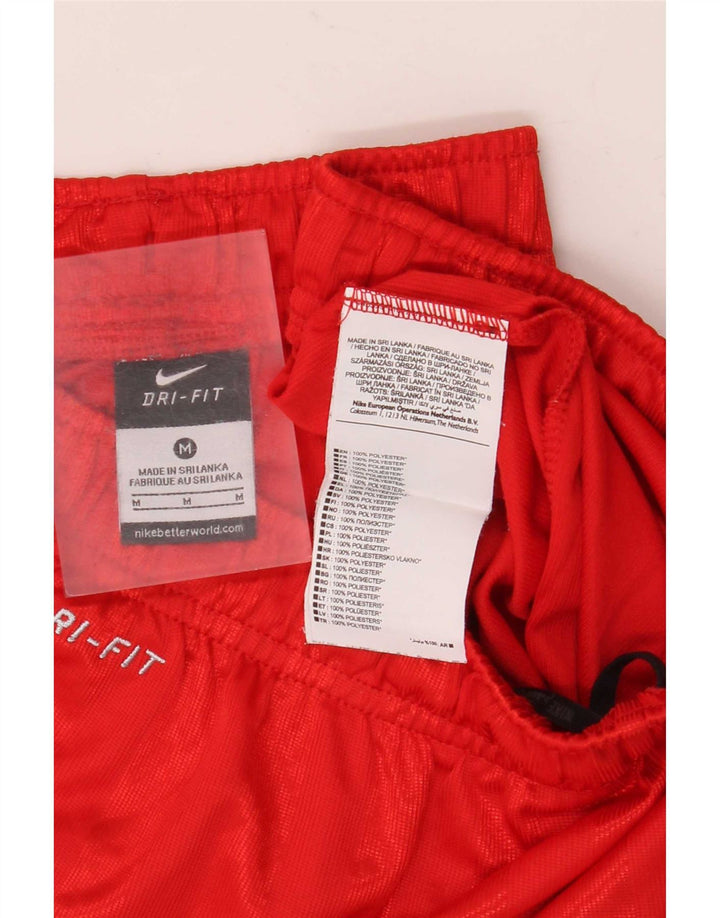 Nike Short de sport Dri Fit pour homme en polyester rayé rouge moyen