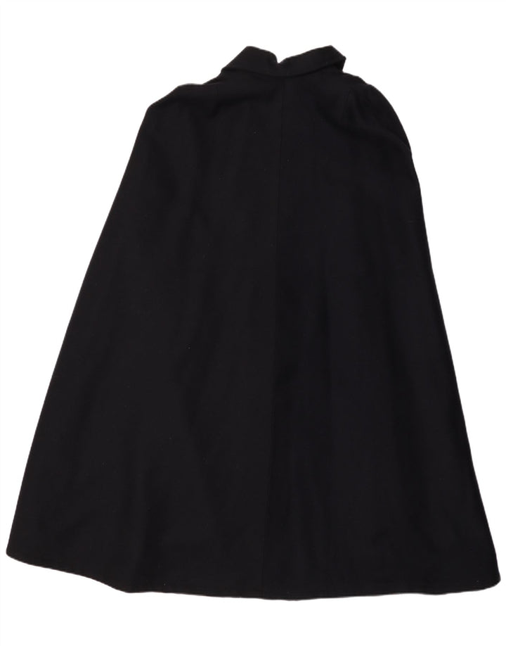 VINTAGE Manteau Cape Femme Taille Unique Bleu Marine