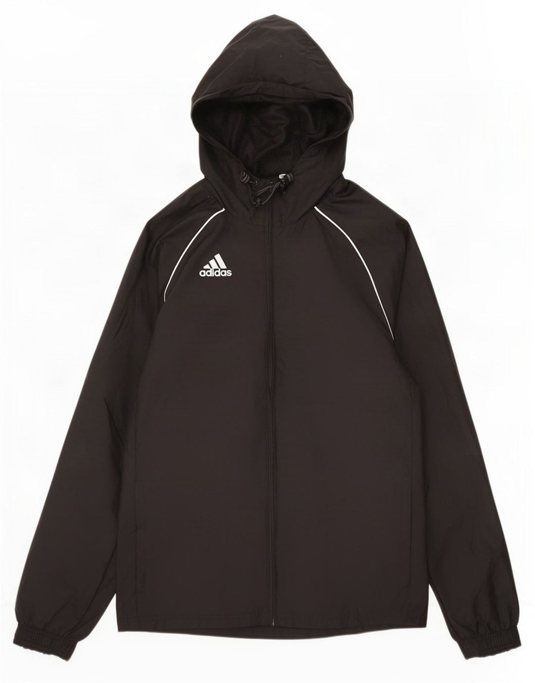 Adidas Veste de pluie à capuche pour homme UK 36 Petit Noir Polyamide