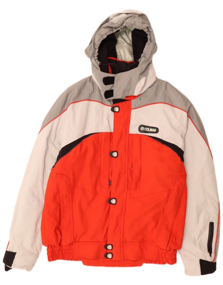 Colmar Veste de ski à capuche graphique pour hommes IT 54 Large Red Colourblock Polyamide