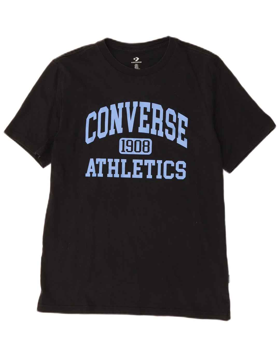 Converse T-Shirt Graphique Homme Petit Noir Coton