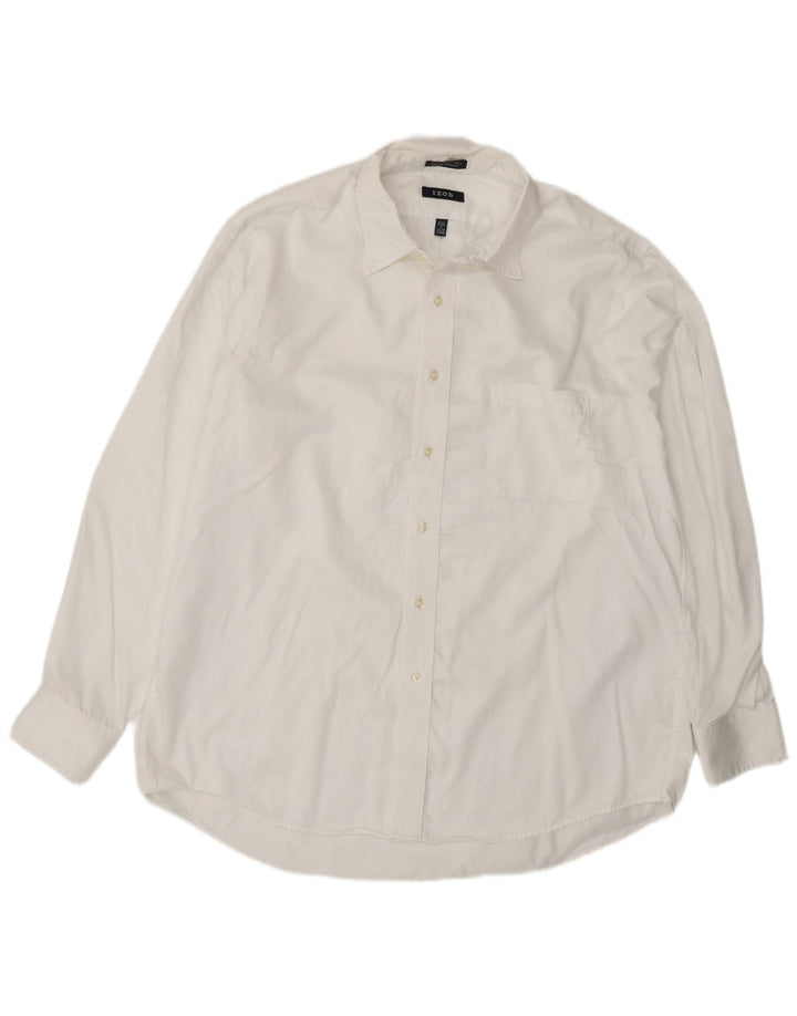 Izod Chemise Homme Taille 17 XL Coton Blanc