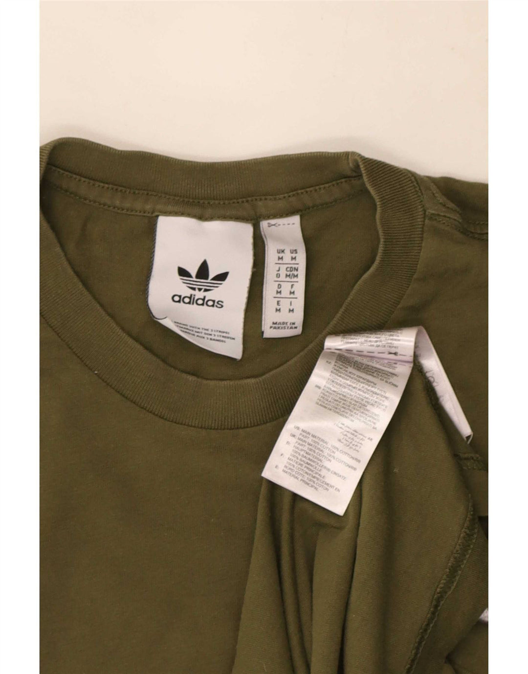 Adidas T-Shirt Homme Top Kaki Moyen Coton