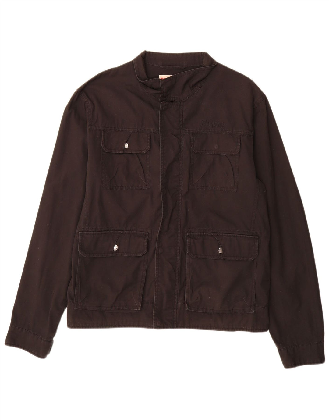 Mustang Veste utilitaire pour homme UK 40 Large Marron Coton
