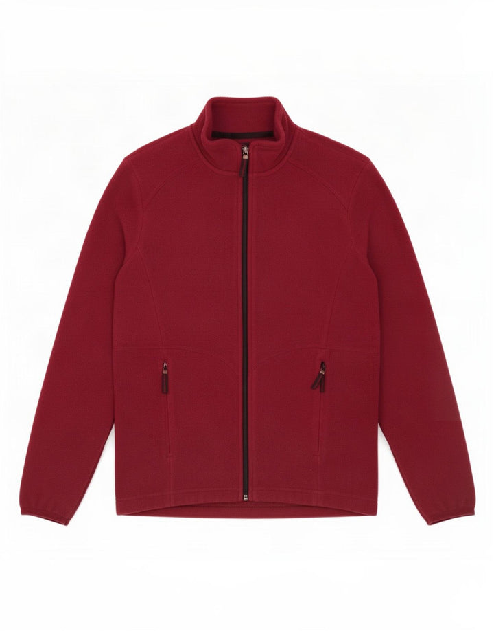 Marks & Spencer Veste polaire pour femme UK 12 Polyester bordeaux moyen