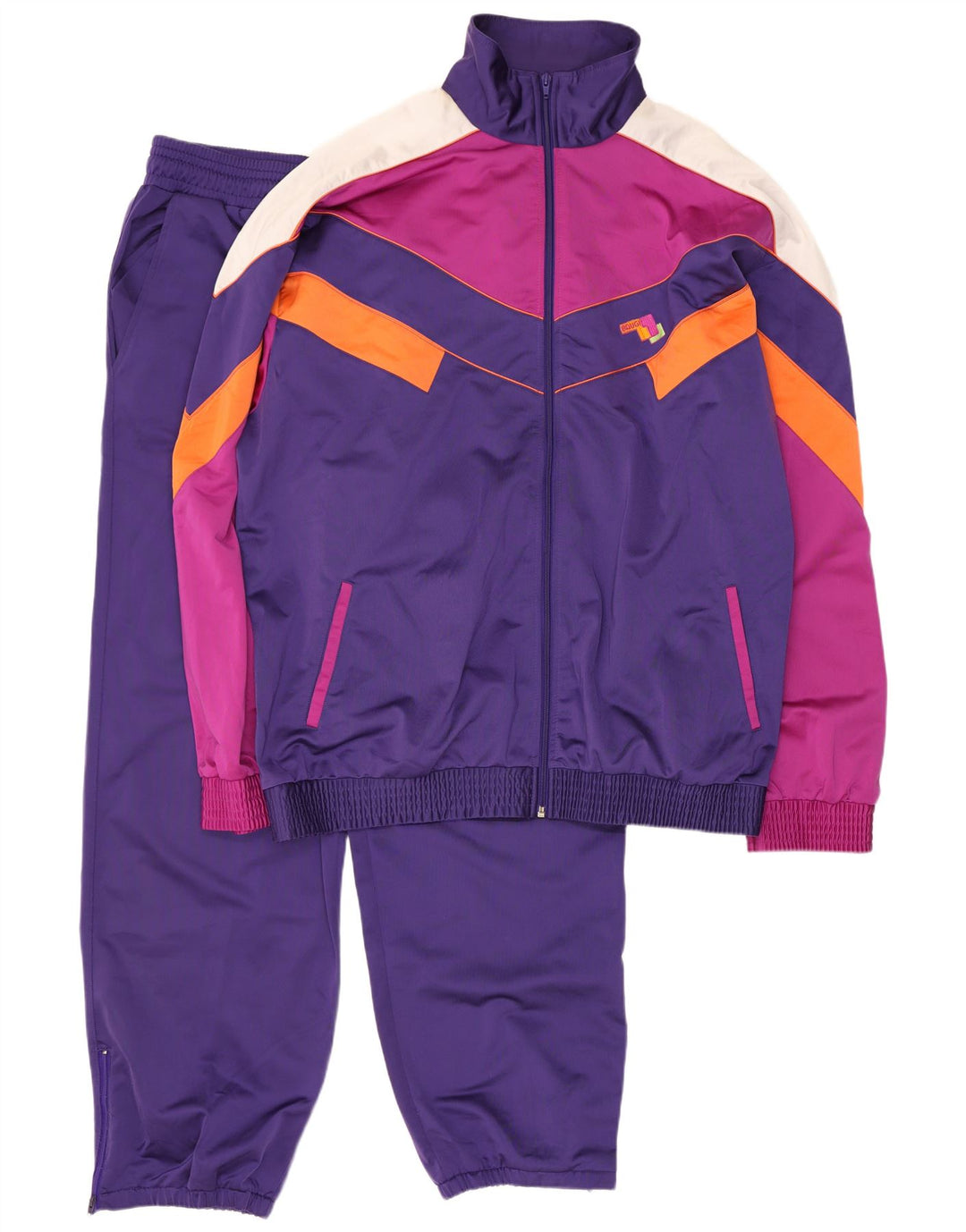 Brugi Survêtement complet pour homme XL Violet Colourblock Polyester