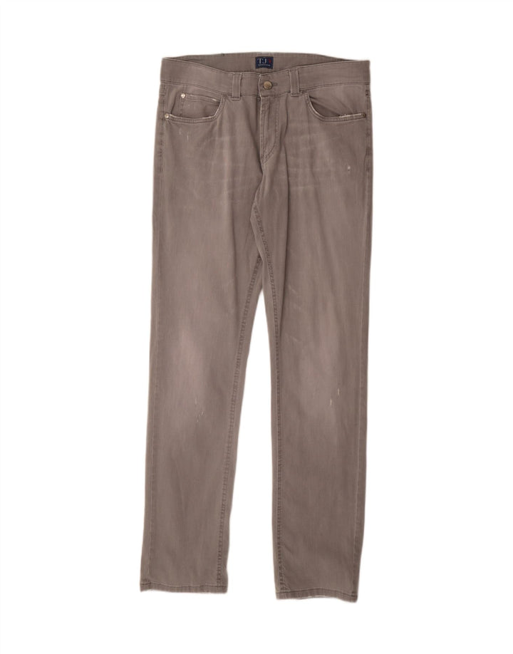 TRUSSARDI JEANS Mens Slim Jeans W33 L33 Grey Cotton Vintage Trussardi Jeans and Second-Hand Trussardi Jeans from Messina Hembry 