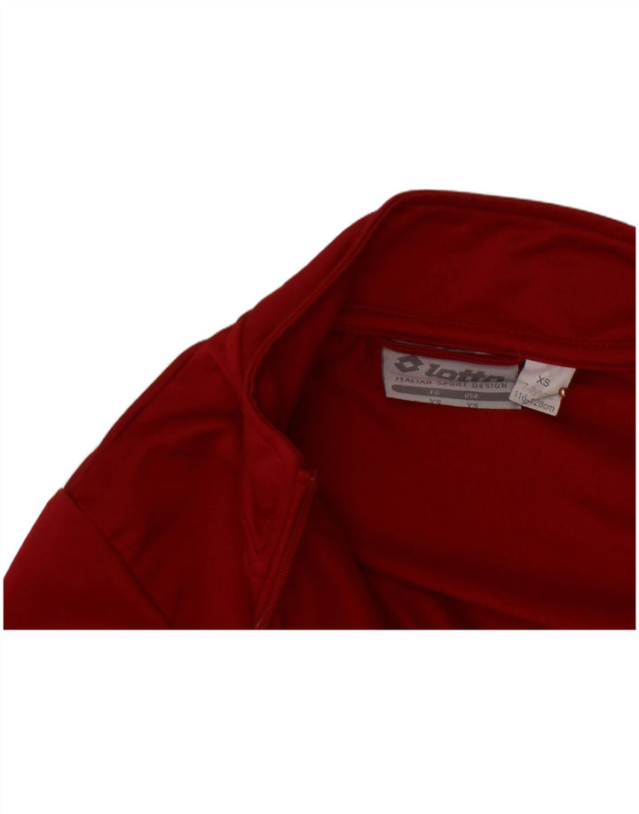 LOTTO Veste de survêtement pour garçon 7-8 ans XS Rouge Colourblock