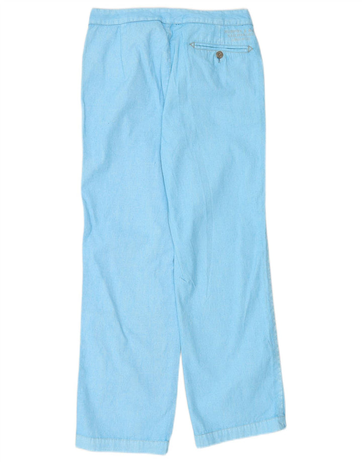 MURPHY & NYE Pantalon Chino Droit Femme W27 L27 Bleu Coton