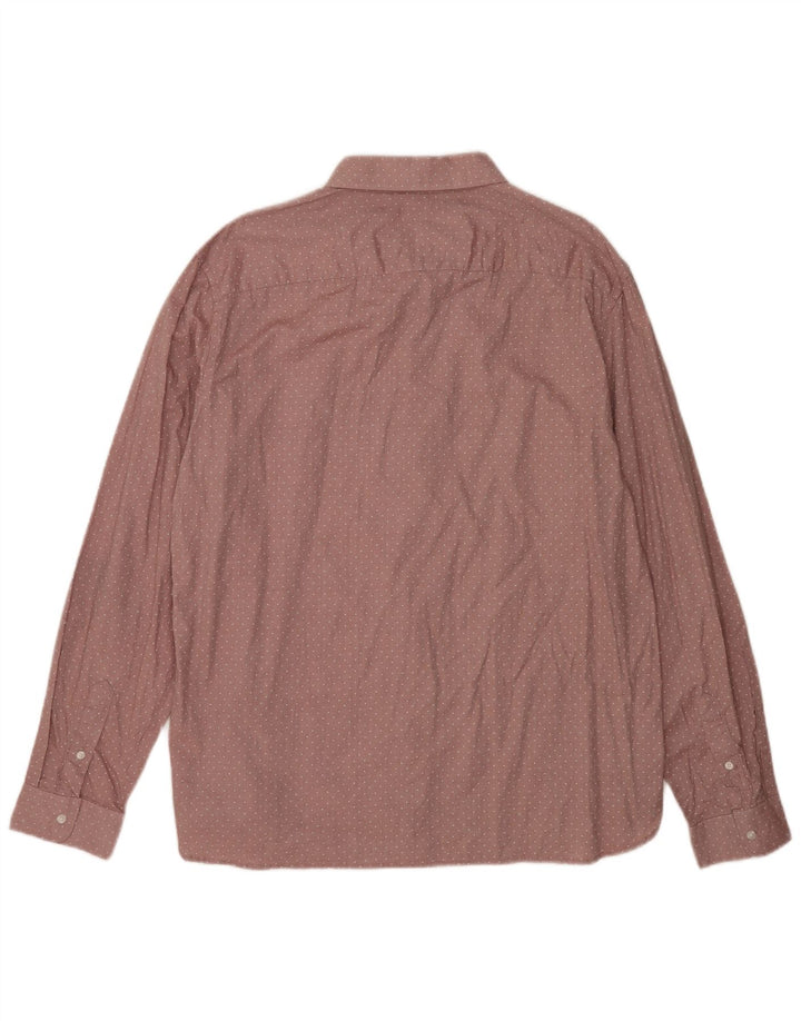 French Connection Chemise Homme 2XL Rose Tacheté Coton