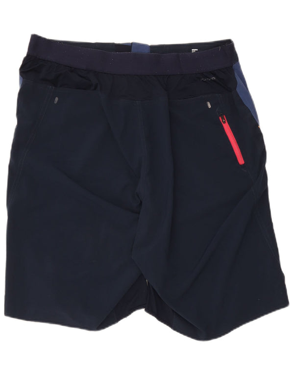 Reebok Short de Bain Homme XL Bleu Marine Colorblock Polyester
