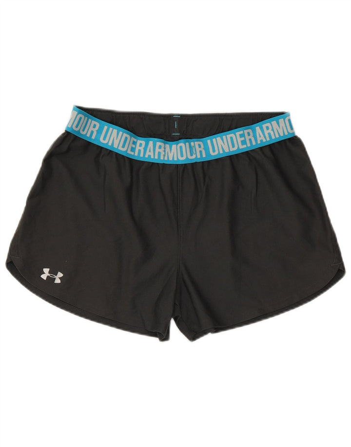 UNDER ARMOUR Short de sport graphique pour femme UK 14 Noir moyen Colourblock