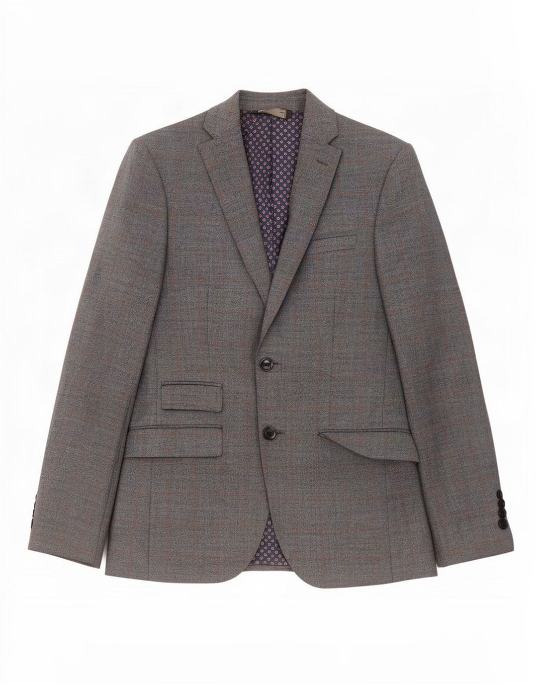 Marks & Spencer Veste blazer coupe slim à 2 boutons pour homme UK 36 Petit carreaux bleus
