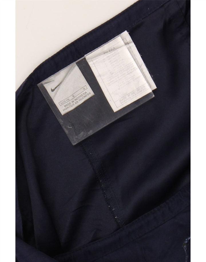NIKE Pantalon décontracté fuselé pour femme US 12/14 Large W32 L30 Bleu marine