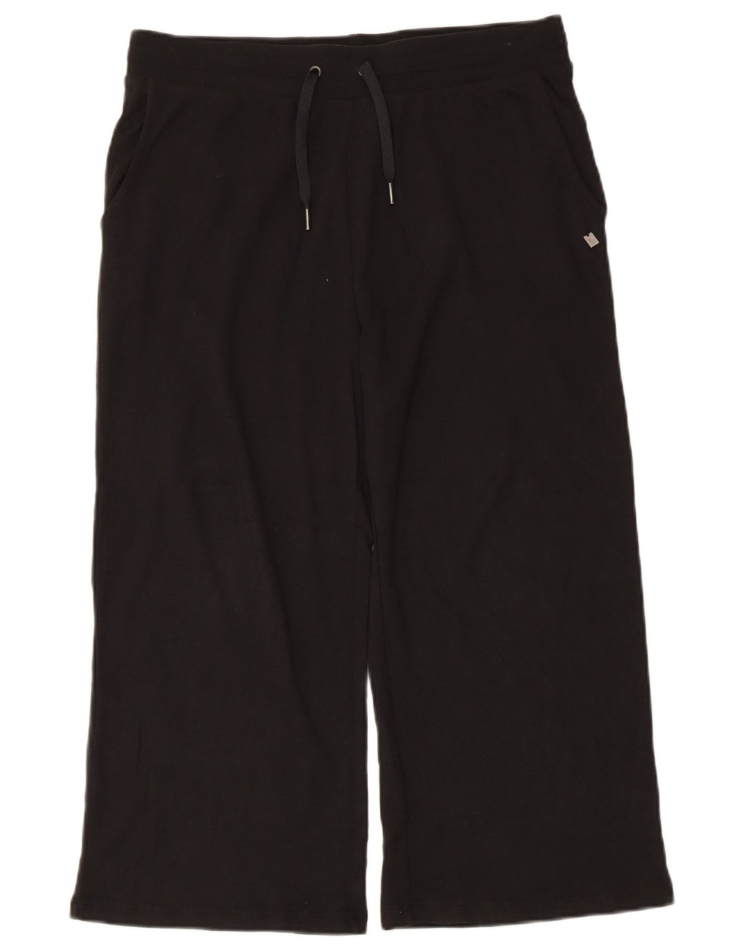 Dack's Pantalon de Survêtement Capri Femme UK 16 Large Noir Coton