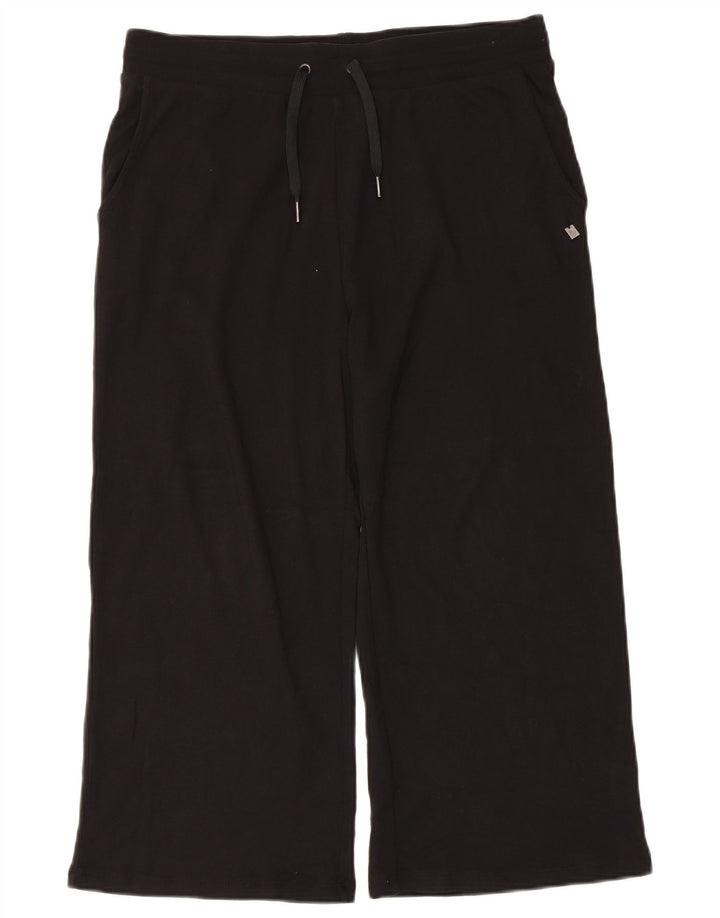 Dack's Pantalon de Survêtement Capri Femme UK 16 Large Noir Coton