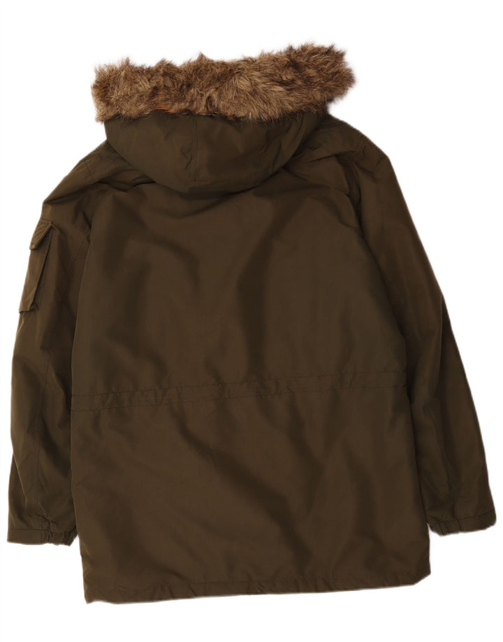 Jack & Jones Parka à capuche pour homme UK 38 Kaki moyen