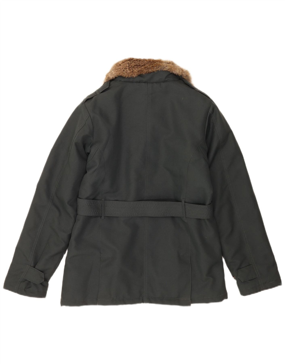 Woolrich Veste Utilitaire Femme UK 14 Nylon Gris Moyen