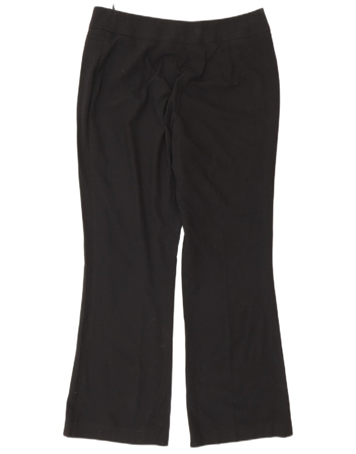 Marks & Spencer Pantalon décontracté bootcut pour femme UK 12 Medium W30 L29 Noir