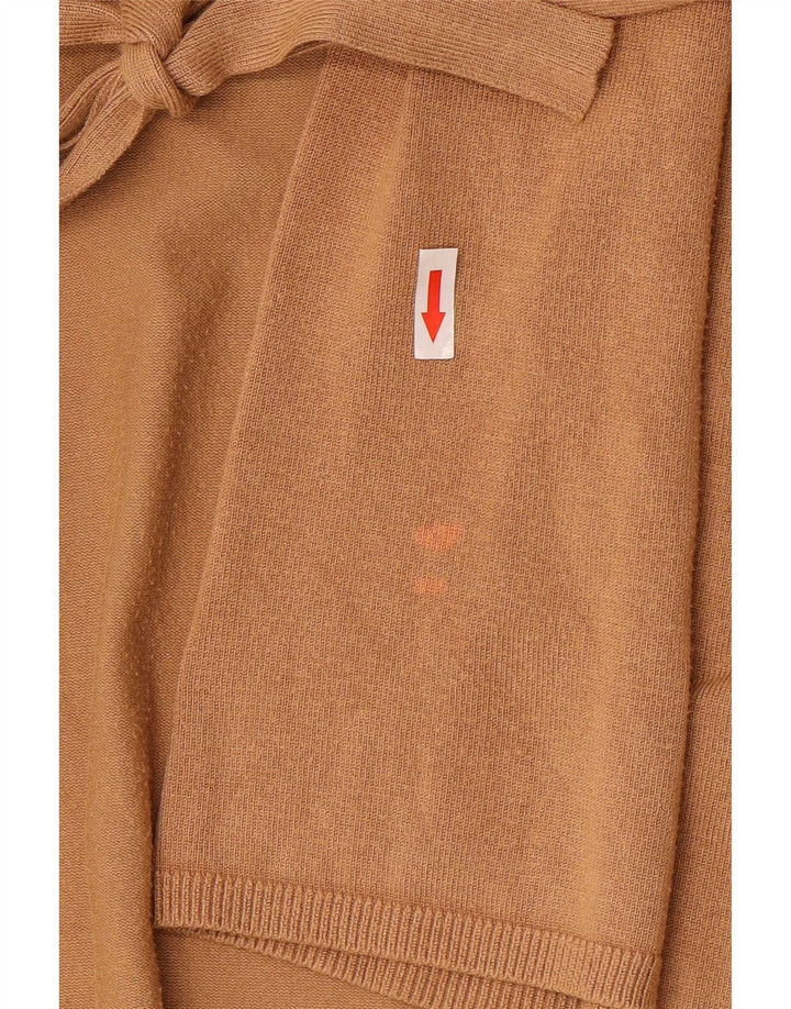 Zara Cardigan Femme Pull UK 12 Viscose Beige Moyen