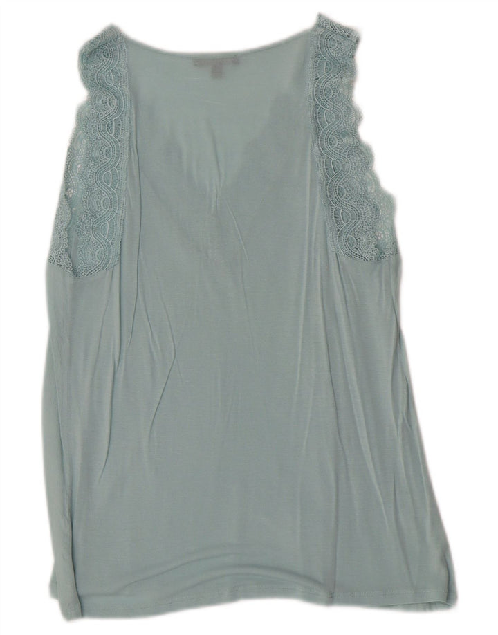 Massimo Dutti Chemisier sans manches pour femme UK 6 XS Bleu