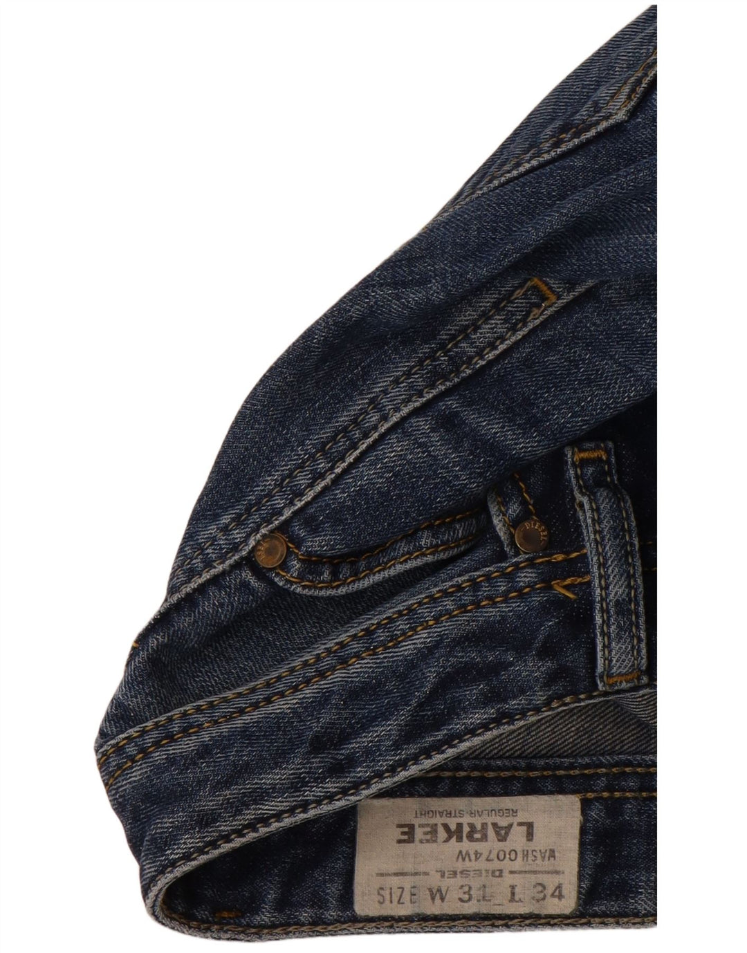 DIESEL Jean droit Larkee homme W31 L34 bleu coton