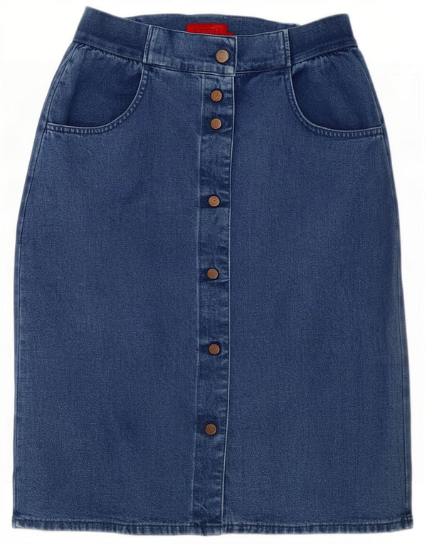 Elegant Project Jupe en jean pour femme IT 46 Large W30 Bleu Coton