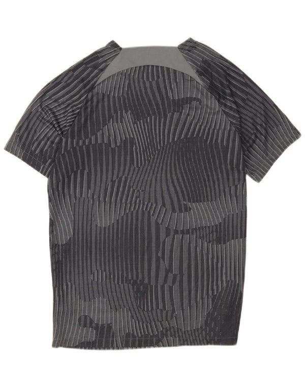 Nike Hommes Dri Fit T-Shirt Haut Grand Gris Géométrique Polyester Sports