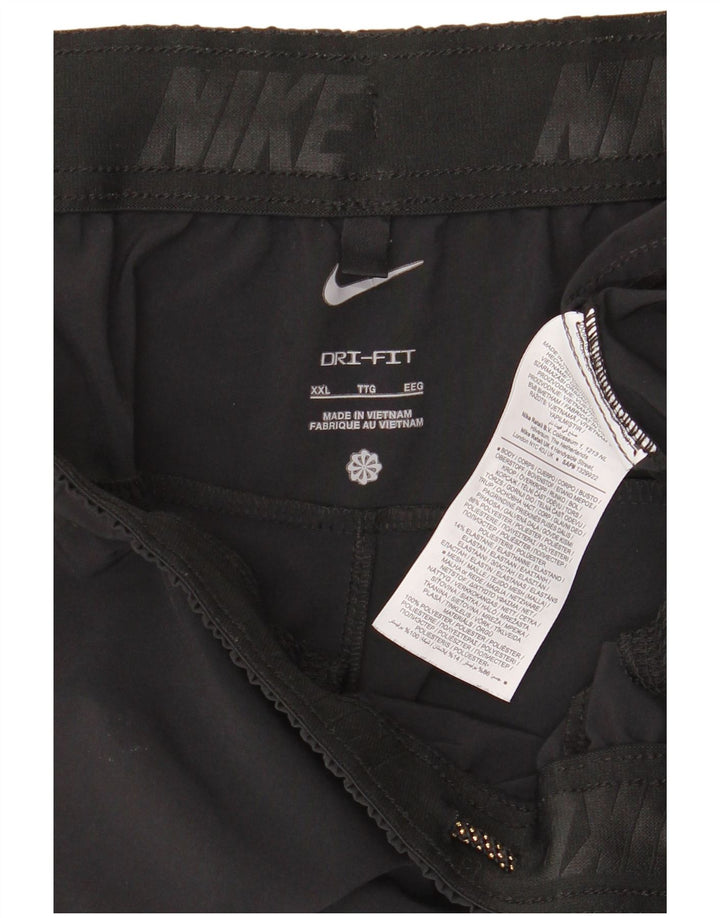 Nike Short de sport Dri Fit pour homme 2XL Noir Polyester