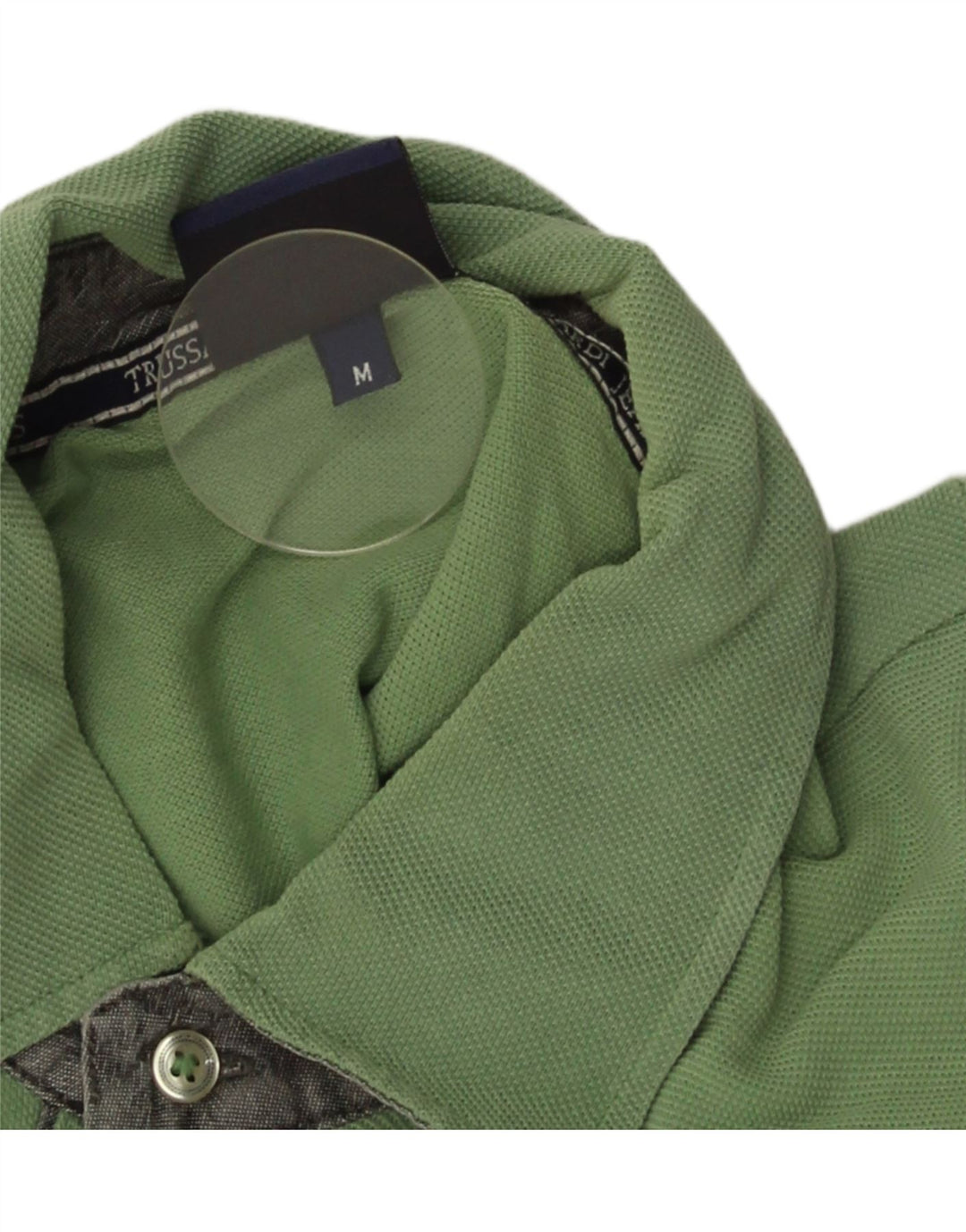 Trussardi Jeans Polo Homme Vert Moyen Coton