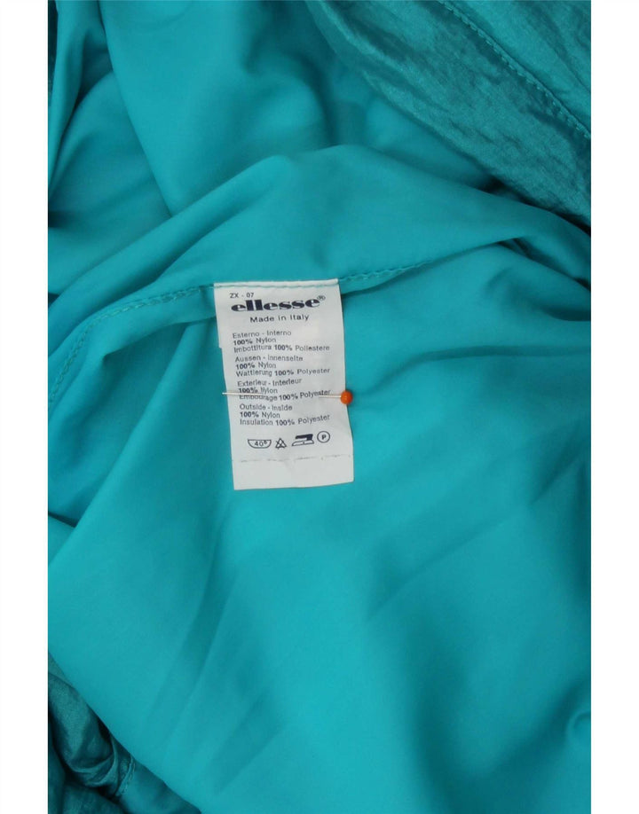 Ellesse Combinaison de Ski Femme IT 46 Large Bleu Nylon Rétro