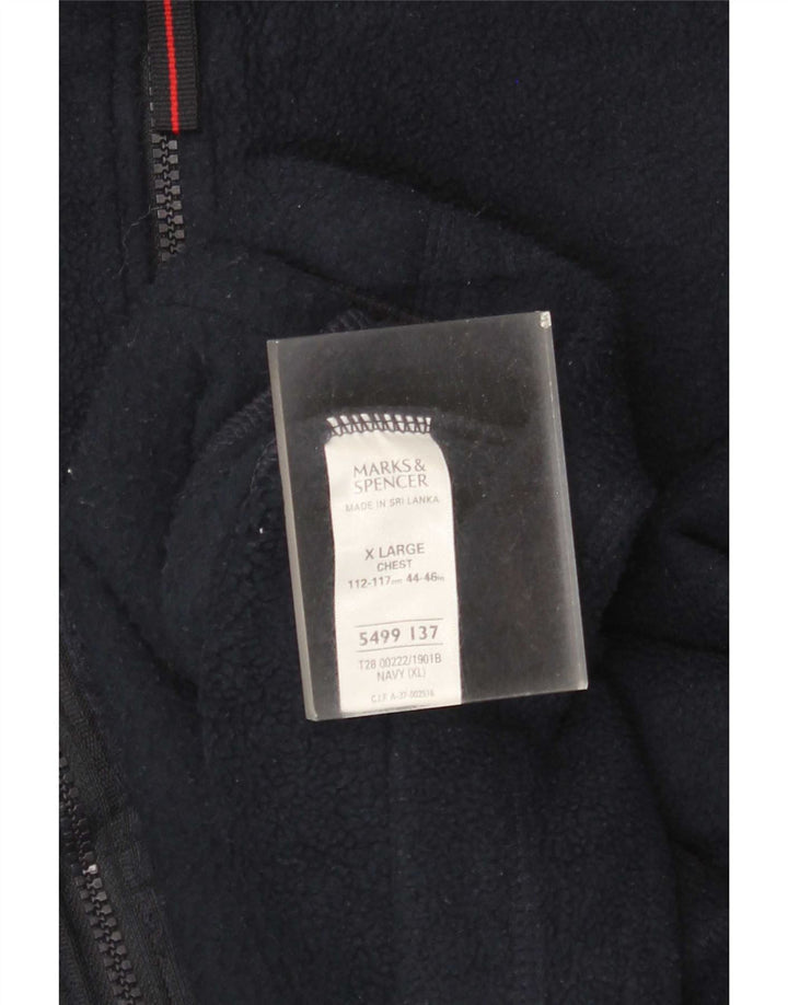 Marks & Spencer Gilet polaire pour homme UK 42 XL Bleu marine Polyester