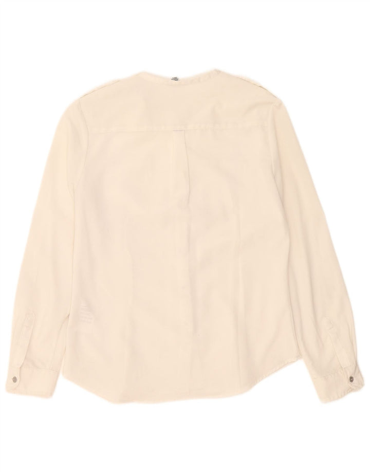 Calvin Klein Chemisier pour femme UK 10 Petit Blanc Polyester