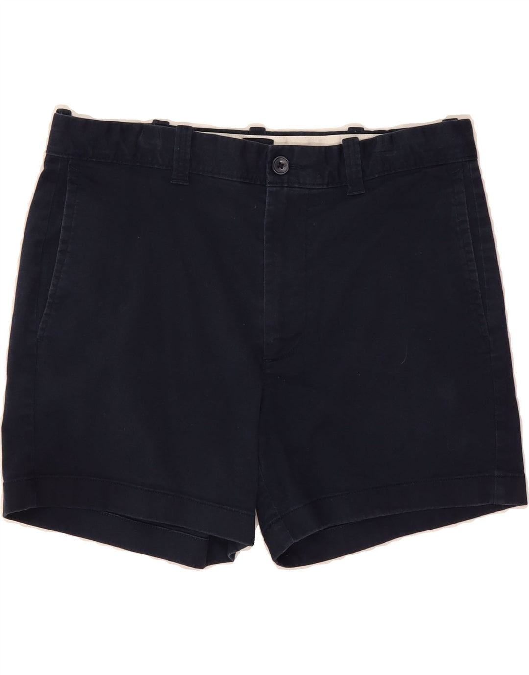 J. CREW Womens Chino Shorts W32 Large Navy Blue Cotton Vintage J. Crew and Second-Hand J. Crew from Messina Hembry 