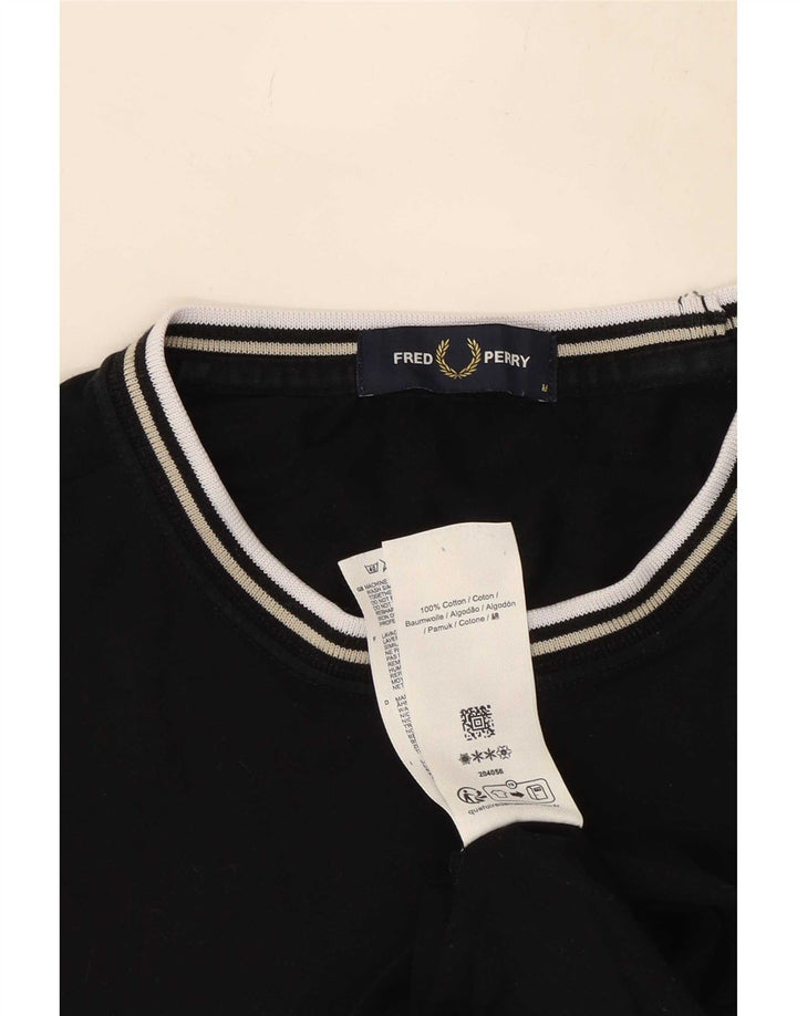 Fred Perry T-Shirt Homme Noir Moyen Coton