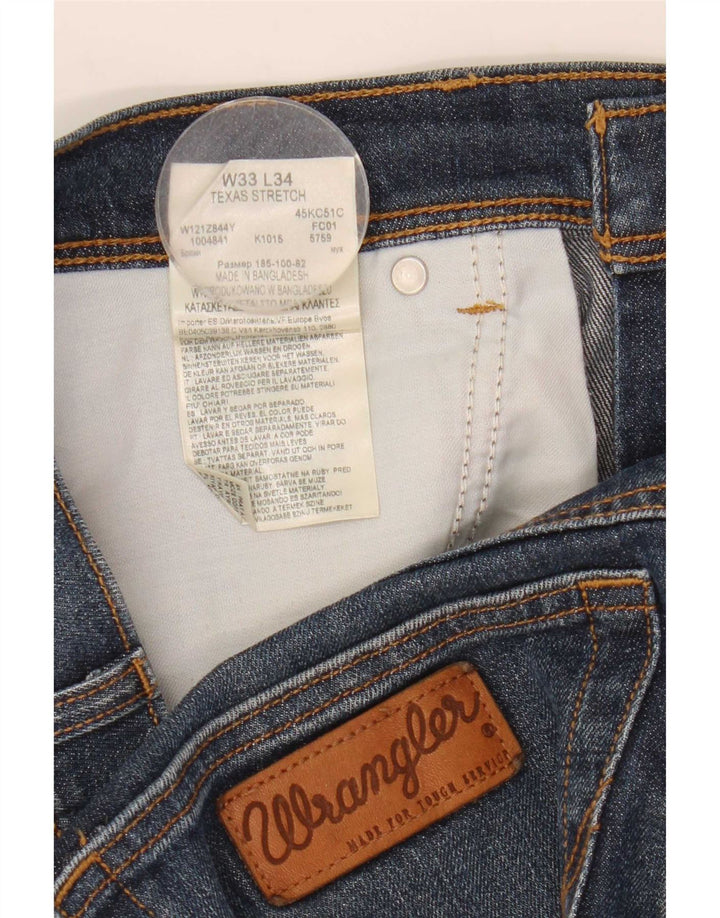 Wrangler Short en jean stretch Texas W33 pour homme en coton bleu moyen