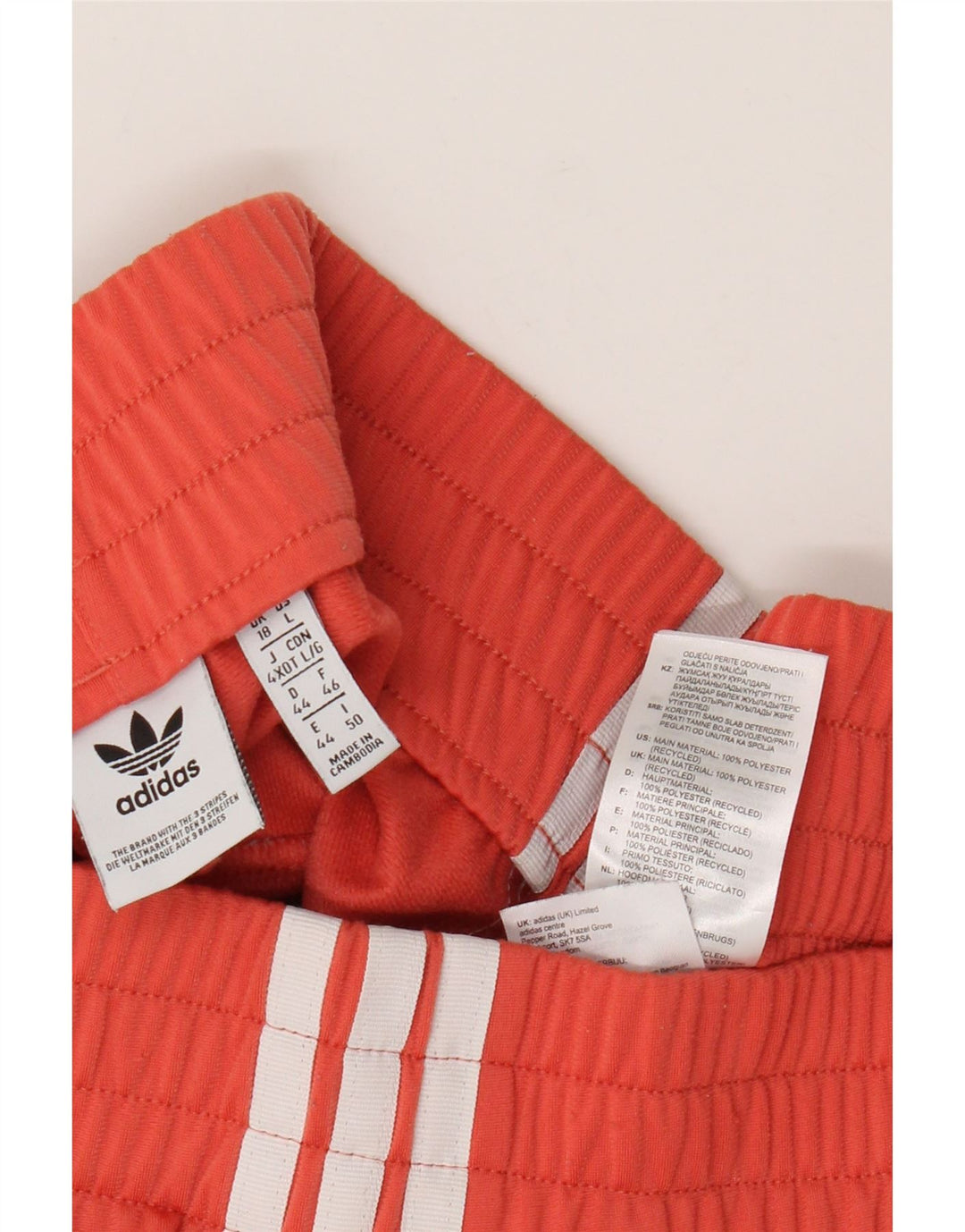 Adidas Short de sport pour femme UK 18 XL Orange Polyester