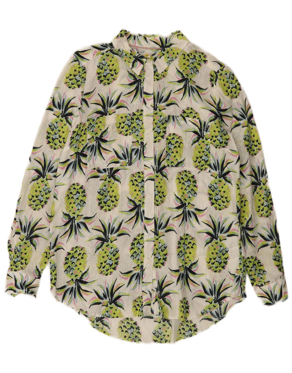 BODEN Chemise longue surdimensionnée à motif abstrait pour femme UK 8 Small Vert