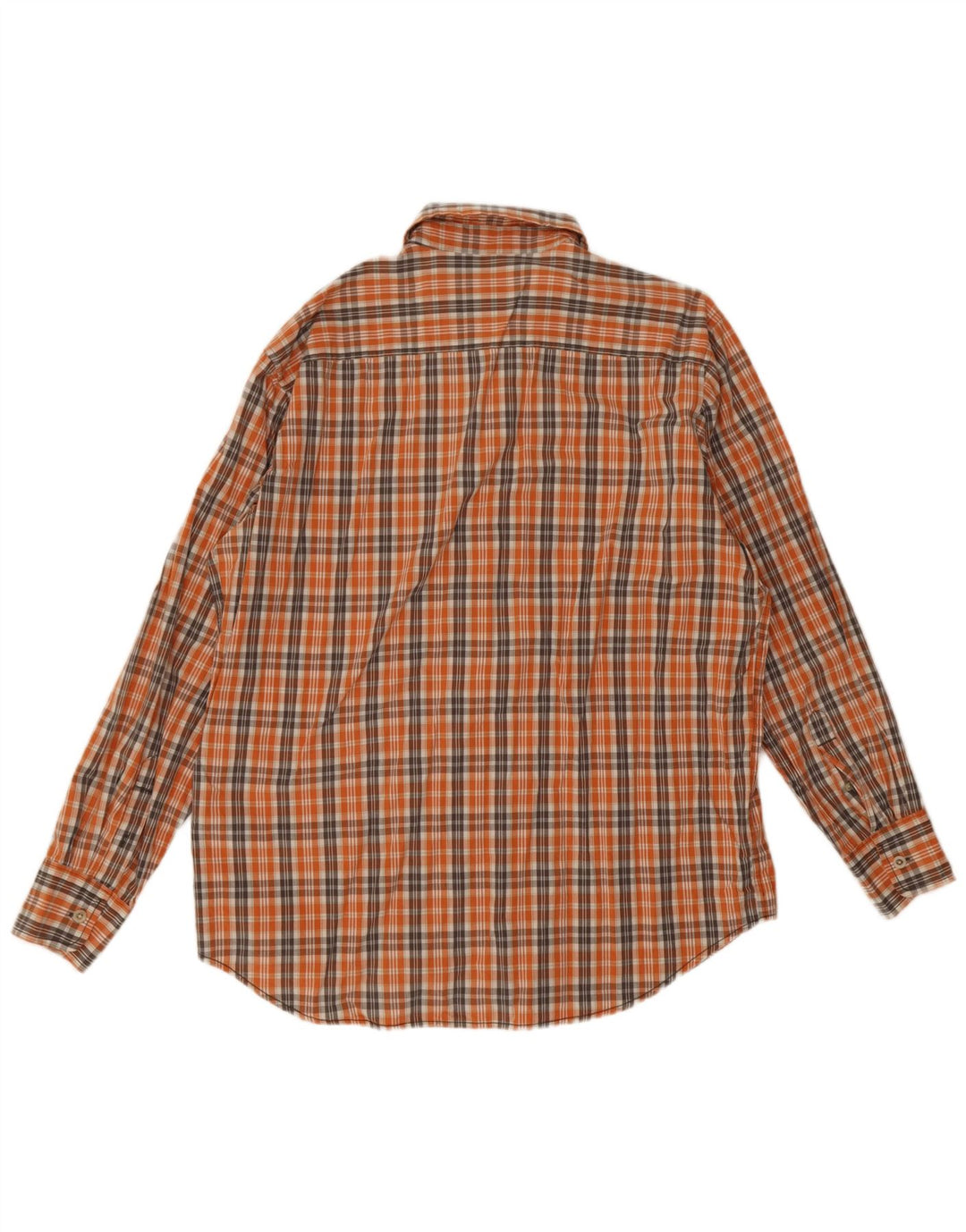 Timberland Chemise Homme Grand Carreau Orange Coton