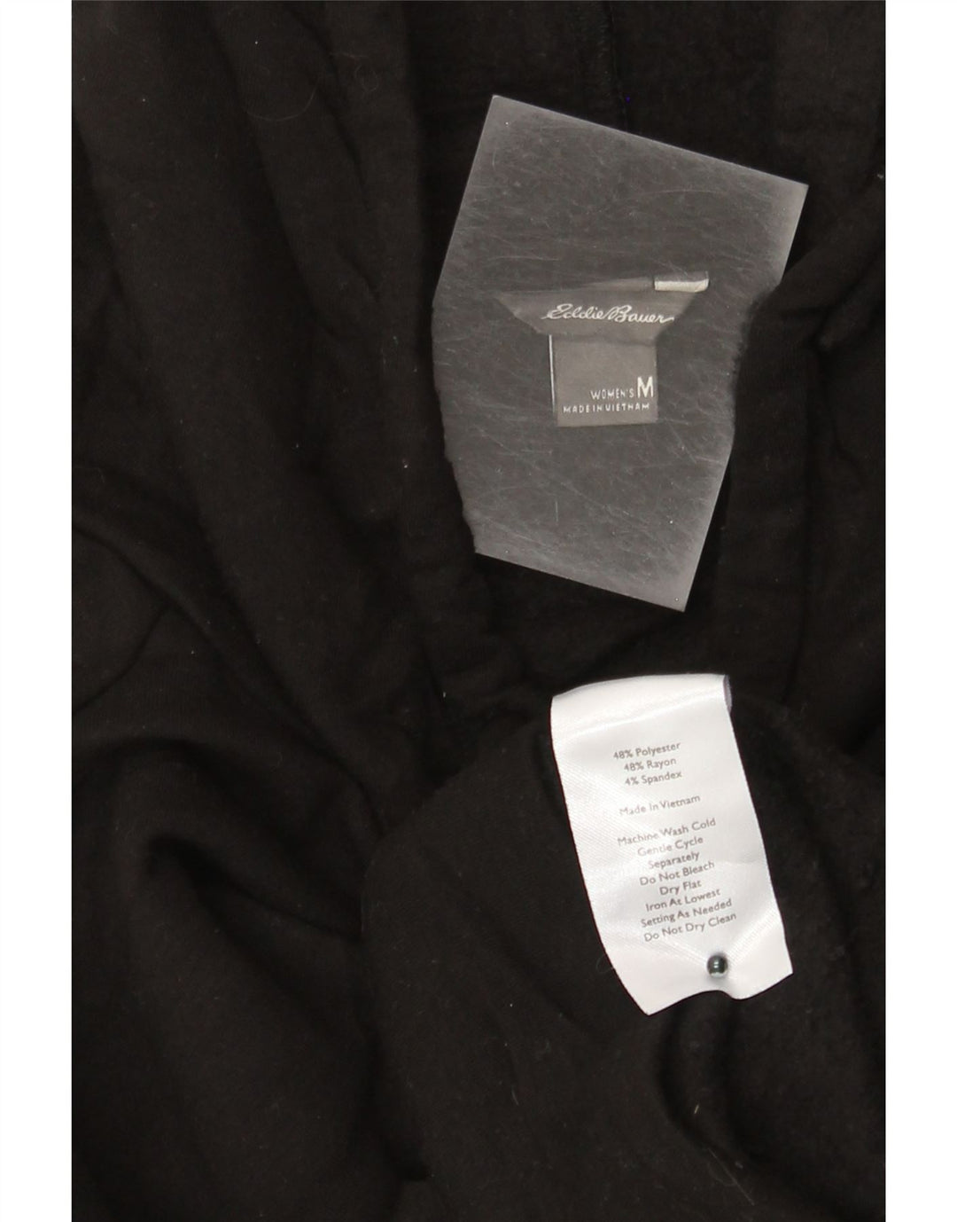 Eddie Bauer Pull à capuche coupe ample pour femme UK 14 Noir moyen Polyester