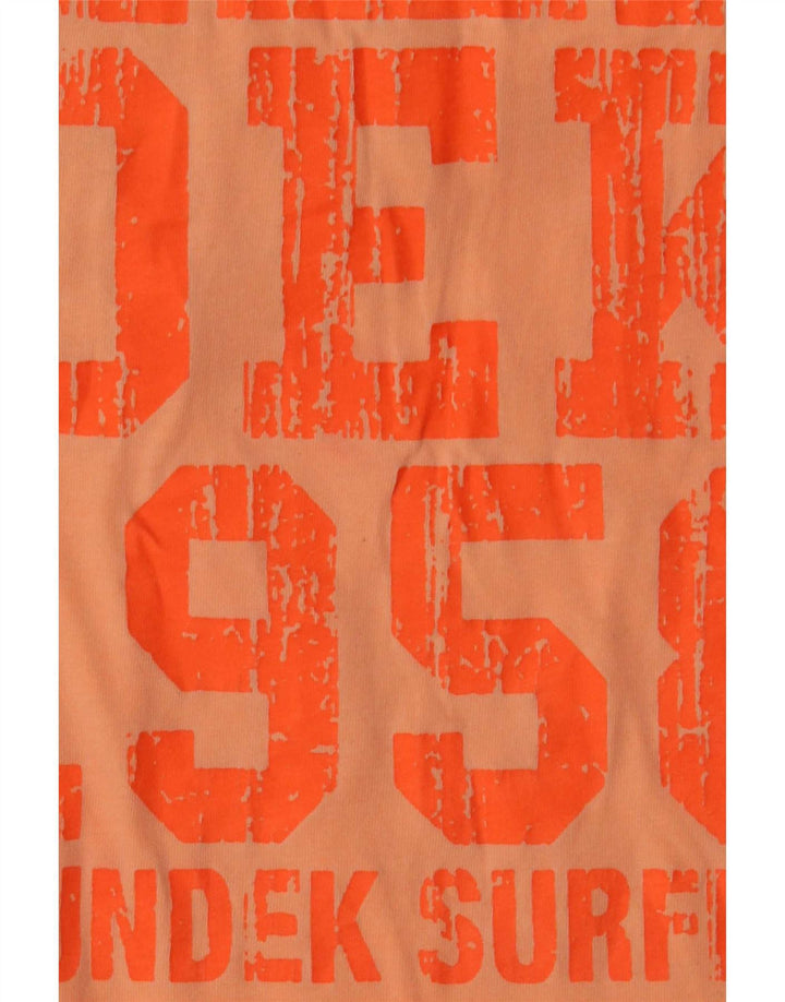 Sundek T-shirt graphique pour hommes, grand coton orange